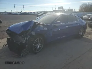 2020 Genesis G70 2.0T with VIN KMTG44LA1LU062584, listed as a Copart auction lot 81599124 with 70,907 mi miles and Salvage Title. Bid and sale history available at DreamBid. Image 1.