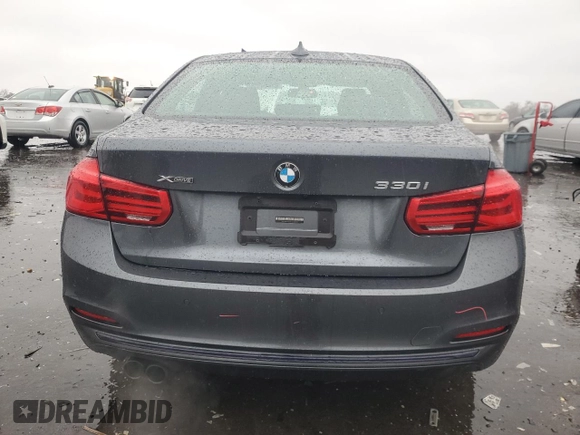 2017 BMW 3 Series 330i xDrive with VIN WBA8D9G57HNU58417, listed as a Copart auction lot 44101505 with 92,841 mi miles and Salvage Title. Bid and sale history available at carsss.com. Image 6.