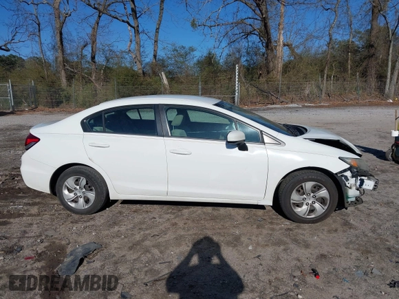 2015 Honda Civic LX with VIN 19XFB2F58FE113794, listed as a IAAI auction lot 41749054 with 163,452 mi miles. Bid and sale history available at carsss.com. Image 14.