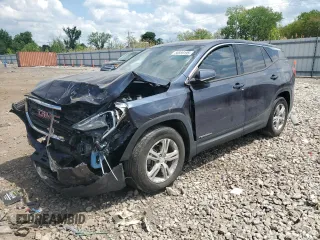 2019 GMC Terrain SLE z VIN 3GKALMEV5KL160974, wystawiony jako Copart lot #56559195 z przebiegiem 75 081 mil mil oraz Szkoda całkowita • Salvage title. Historia ofert i sprzedaży dostępna na DreamBid. Obrazek 1.