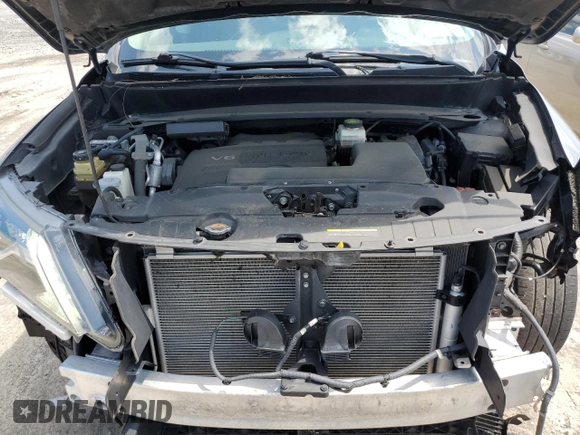 2017 Nissan Pathfinder SV z VIN 5N1DR2MM0HC638237, wystawiony jako Copart lot #59898825 z przebiegiem 96 551 mil mil oraz Szkoda całkowita • Salvage title. Historia ofert i sprzedaży dostępna na DreamBid. Obrazek 12.