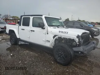 2021 Jeep Gladiator Willys with VIN 1C6HJTAG2ML536554, listed as a Copart auction lot 50298155 with 39,029 mi miles and Salvage Title. Bid and sale history available at carsss.com. Image 4.