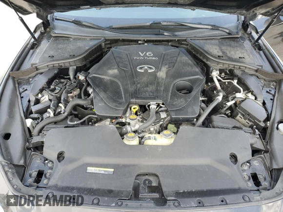 2019 Infiniti Q50 3.0t LUXE with VIN JN1EV7AR8KM551823, listed as a Copart auction lot 53848665 with 34,705 mi miles and Salvage Title. Bid and sale history available at carsss.com. Image 11.