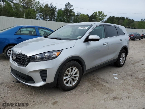 2019 Kia Sorento L with VIN 5XYPG4A3XKG577965, listed as a Copart auction lot 50814915 with 52,160 mi miles and Salvage Title. Bid and sale history available at carsss.com. Image 1.