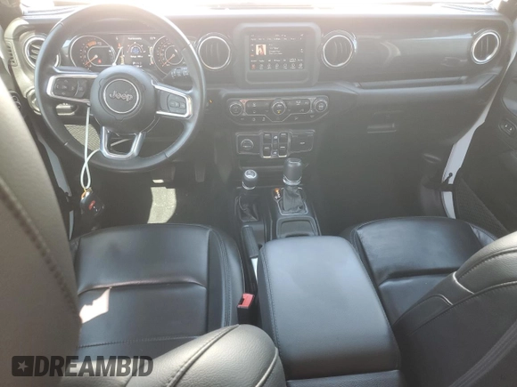 2020 Jeep Wrangler Unlimited Sahara with VIN 1C4HJXEM0LW319209, listed as a Copart auction lot 74741884 with 91,225 mi miles and Non Repairable. Bid and sale history available at carsss.com. Image 8.