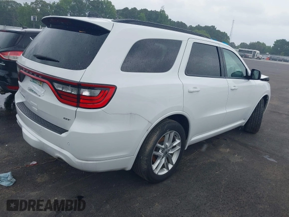2024 Dodge Durango GT Plus with VIN 1C4RDHDG0RC136092, listed as a IAAI auction lot 42271658 with 31,022 mi miles and . Bid and sale history available at DreamBid. Image 4.
