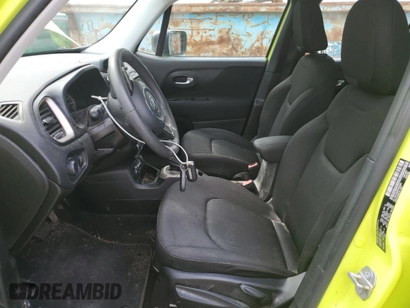 2017 Jeep Renegade Sport with VIN ZACCJBAB2HPG05598, listed as a Copart auction lot 58497165 with 74,596 mi miles and Salvage title. Bid and sale history available at DreamBid. Image 7.