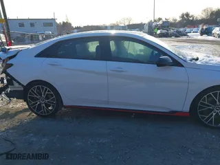 2023 Hyundai Elantra N with VIN KMHLW4AK6PU011540, listed as a IAAI auction lot 41362380 with 18,538 mi miles. Bid and sale history available at carsss.com. Image 13.