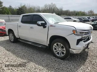 2023 Chevrolet Silverado 1500 LTZ with VIN 2GCUDGED2P1138907, listed as a Copart auction lot 50476505 with 26,017 mi miles and Salvage Title. Bid and sale history available at DreamBid. Image 4.