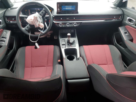 2025 Honda Civic Si with VIN 2HGFE1E50SH473225, listed as a Copart auction lot 43275915 with 4,756 mi miles and Salvage Title. Bid and sale history available at DreamBid. Image 8.