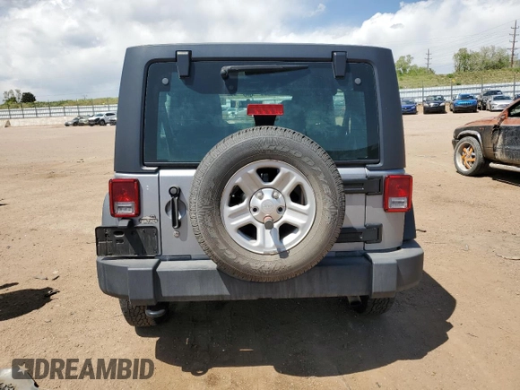 2016 Jeep Wrangler Unlimited Freedom with VIN 1C4BJWDG7GL117972, listed as a Copart auction lot 57996765 with 56,713 mi miles and Salvage title. Bid and sale history available at DreamBid. Image 6.