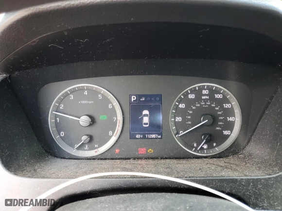2015 Hyundai Sonata 2.4L SE with VIN 5NPE24AF4FH236902, listed as a Copart auction lot 48962815 with 112,957 mi miles and Salvage Title. Bid and sale history available at carsss.com. Image 9.