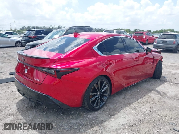 2022 Lexus IS 350 F Sport z VIN JTHGZ1B29N5049764, wystawiony jako IAAI lot #41948176 z przebiegiem 32 264 mil mil oraz . Historia ofert i sprzedaży dostępna na DreamBid. Obrazek 4.