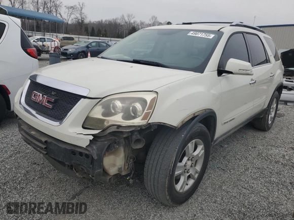 2008 GMC Acadia SLT2 with VIN 1GKEV33768J277201, listed as a Copart auction lot 49071755 with 193,835 mi miles and Salvage Title. Bid and sale history available at DreamBid. Image 1.