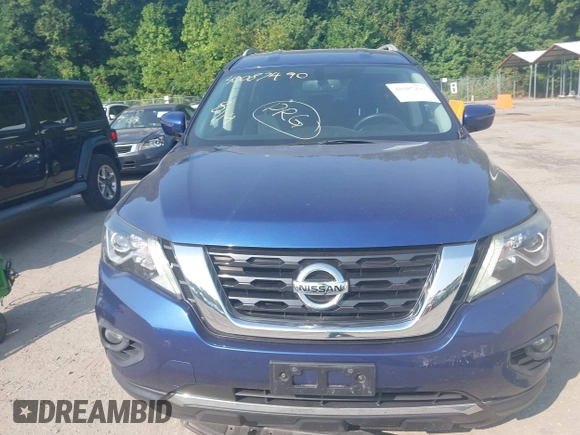 2017 Nissan Pathfinder SV with VIN 5N1DR2MM4HC675341, listed as a IAAI auction lot 40087490 with 95,106 mi miles. Bid and sale history available at carsss.com. Image 12.