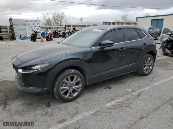 2022 Mazda CX-30 2.5 S Carbon Edition with VIN 3MVDMBCL0NM422585, listed as a Copart auction lot 83895024 with 32,267 mi miles and Salvage Title. Bid and sale history available at carsss.com. Image 1.