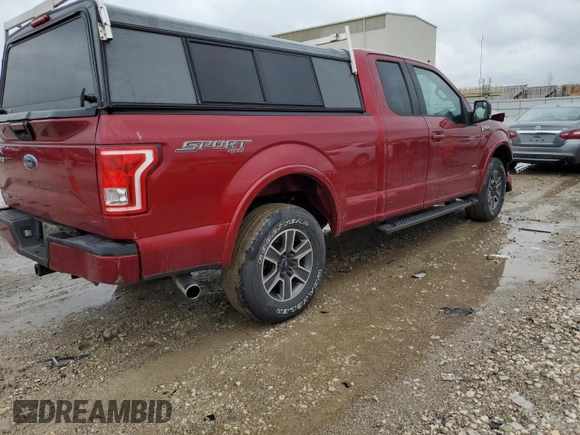2017 Ford F-150 XL with VIN 1FTFX1EG5HKE50762, listed as a Copart auction lot 51812025 with 101,838 mi miles and Salvage title. Bid and sale history available at DreamBid. Image 3.