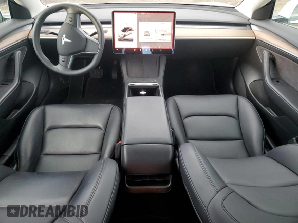 2022 Tesla Model 3 Long Range with VIN 5YJ3E1EB9NF207364, listed as a Copart auction lot 47368135 with 44,640 mi miles and Salvage Title. Bid and sale history available at DreamBid. Image 8.