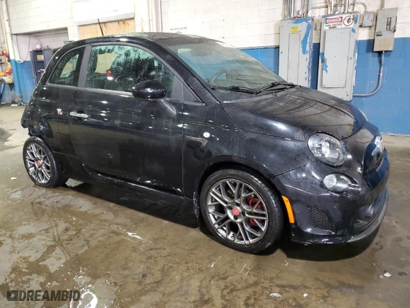 2015 FIAT 500 Abarth with VIN 3C3CFFFH6FT500840, listed as a Copart auction lot 44991425 with 60,068 mi miles and Clean Title. Bid and sale history available at carsss.com. Image 4.