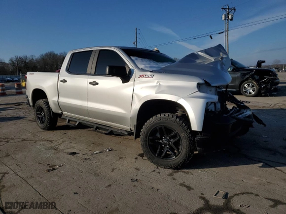 2019 Chevrolet Silverado 1500 Custom Trail Boss with VIN 3GCPYCEH8KG117346, listed as a Copart auction lot 88242435 with 110,025 mi miles and Salvage Title. Bid and sale history available at carsss.com. Image 4.