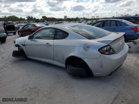2008 Hyundai Tiburon GT with VIN KMHHN66F18U272205, listed as a Copart auction lot 71458634 with 114,960 mi miles and Salvage Title. Bid and sale history available at carsss.com. Image 2.