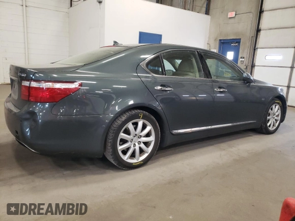 2007 Lexus LS 460 с VIN JTHBL46F075009165, выставлен на аукционе Copart как лот 56153045 с пробегом 222 580 миль миль и Списание • Salvage title. История ставок и продаж доступна на DreamBid. Изображение 3.