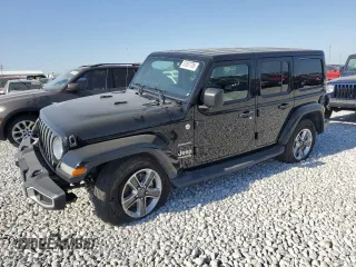 2018 Jeep Wrangler Unlimited Sahara z VIN 1C4HJXEN1JW222834, wystawiony jako Copart lot #51837705 z przebiegiem 70 713 mil mil oraz Szkoda całkowita • Salvage title. Historia ofert i sprzedaży dostępna na DreamBid. Obrazek 1.