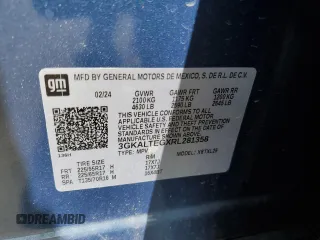 2024 GMC Terrain SLE z VIN 3GKALTEGXRL281358, wystawiony jako Copart lot #54585315 z przebiegiem 26 658 mil mil oraz Szkoda całkowita • Salvage title. Historia ofert i sprzedaży dostępna na DreamBid. Obrazek 13.