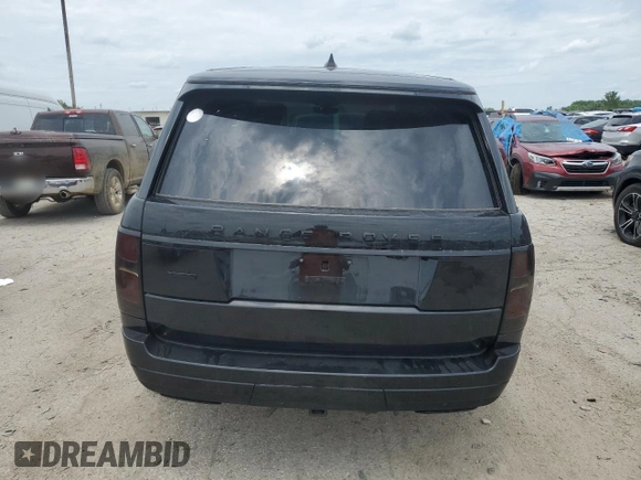 2020 Land Rover Range Rover Autobiography with VIN SALGV5SE7LA585947, listed as a Copart auction lot 59651635 with 34,451 mi miles and Salvage title. Bid and sale history available at DreamBid. Image 6.