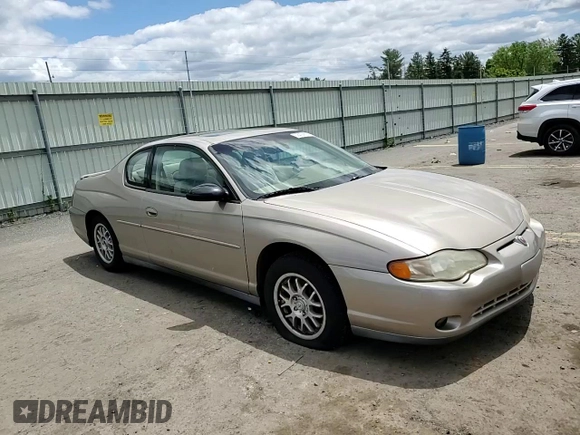 2002 Chevrolet Monte Carlo LS with VIN 2G1WW12E029125511, listed as a Copart auction lot 58428624 with 196,508 mi miles and Salvage Title. Bid and sale history available at carsss.com. Image 10.