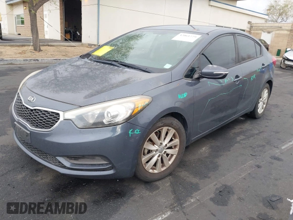2016 Kia Forte LX with VIN KNAFX4A65G5603679, listed as a IAAI auction lot 42061229 with 89,413 mi miles. Bid and sale history available at carsss.com. Image 2.