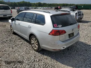 2017 Volkswagen Golf SportWagen S with VIN 3VW017AU0HM500592, listed as a Copart auction lot 70609304 with 0 mi miles and Salvage Title. Bid and sale history available at carsss.com. Image 2.