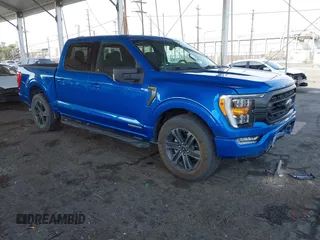 2021 Ford F-150 XL with VIN 1FTFW1CD0MFC50953, listed as a IAAI auction lot 41466036 with 33,983 mi miles. Bid and sale history available at carsss.com. Image 1.