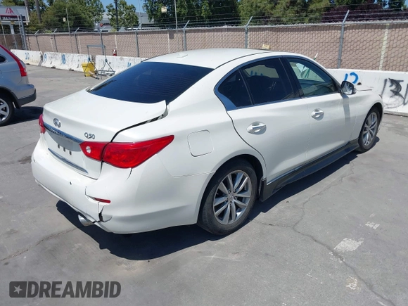 2017 Infiniti Q50 Premium with VIN JN1EV7AP1HM737470, listed as a IAAI auction lot 42542462 with 69,919 mi miles and . Bid and sale history available at DreamBid. Image 4.