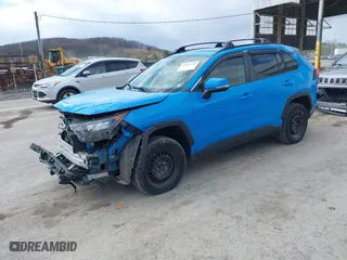 2019 Toyota RAV4 LE with VIN JTMG1RFV5KJ007218, listed as a IAAI auction lot 41887294 with 221,390 mi miles. Bid and sale history available at carsss.com. Image 18.