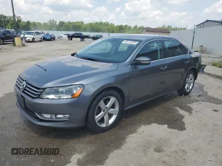 2015 Volkswagen Passat S with VIN 1VWAT7A30FC111147, listed as a Copart auction lot 59113735 with 105,847 mi miles and Salvage title. Bid and sale history available at DreamBid. Image 1.