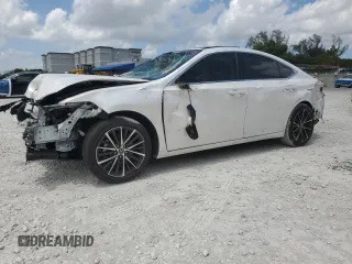 2025 Lexus ES 350 with VIN 58ADZ1B17SU191287, listed as a Copart auction lot 61878975 with 21,079 mi miles and Salvage title. Bid and sale history available at DreamBid. Image 1.