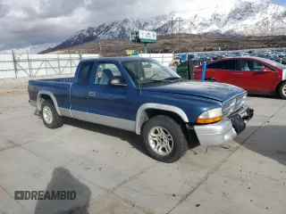 2004 Dodge Dakota SLT with VIN 1D7GL42N14S527972, listed as a Copart auction lot 86841454 with 150,784 mi miles and Salvage title. Bid and sale history available at DreamBid. Image 4.