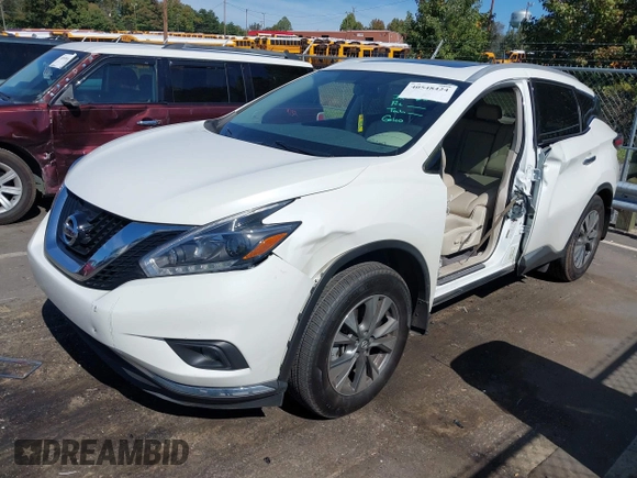 2018 Nissan Murano SL with VIN 5N1AZ2MGXJN202938, listed as a IAAI auction lot 40548424 with 56,237 mi miles and . Bid and sale history available at DreamBid. Image 2.