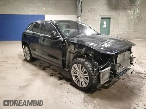 2018 Jaguar F-Pace 30t Portfolio with VIN SADCN2GX8JA321975, listed as a Copart auction lot 85419414 with 121,994 mi miles and Salvage title. Bid and sale history available at DreamBid. Image 15.