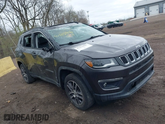 2018 Jeep Compass Altitude with VIN 3C4NJDBB3JT161844, listed as a IAAI auction lot 41935924 with 80,342 mi miles and . Bid and sale history available at DreamBid. Image 6.