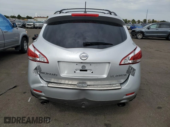 2013 Nissan Murano LE with VIN JN8AZ1MUXDW207581, listed as a Copart auction lot 71551664 with 176,905 mi miles and Salvage Title. Bid and sale history available at carsss.com. Image 6.