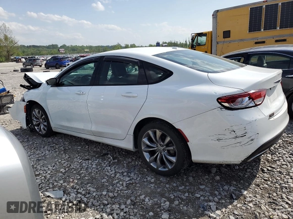 2015 Chrysler 200 S z VIN 1C3CCCBG1FN557242, wystawiony jako Copart lot #54767335 z przebiegiem 62 946 mil mil oraz Szkoda całkowita • Salvage title. Historia ofert i sprzedaży dostępna na DreamBid. Obrazek 2.
