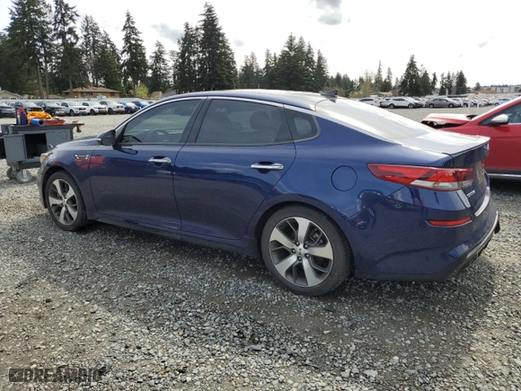 2019 Kia Optima LX with VIN 5XXGT4L39KG287505, listed as a Copart auction lot 51943985 with 37,304 mi miles and Salvage Title. Bid and sale history available at carsss.com. Image 2.