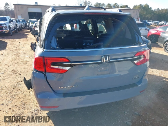 2023 Honda Odyssey Touring with VIN 5FNRL6H84PB005208, listed as a IAAI auction lot 41374452 with 60,288 mi miles and . Bid and sale history available at DreamBid. Image 19.