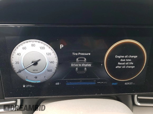 2023 Hyundai Elantra SEL with VIN KMHLS4AG5PU601333, listed as a Copart auction lot 53517865 with 40,937 mi miles and Salvage title. Bid and sale history available at DreamBid. Image 9.