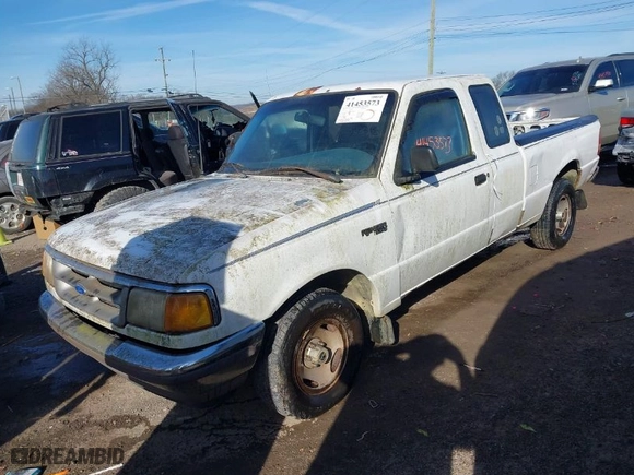 1996 Ford Ranger XL with VIN 1FTCR14UXTPB22009, listed as a IAAI auction lot 41453573 with 192,003 mi miles. Bid and sale history available at carsss.com. Image 2.