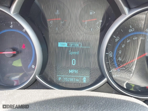 2015 Chevrolet Cruze LT with VIN 1G1PE5SB9F7188957, listed as a IAAI auction lot 41591969 with 152,983 mi miles. Bid and sale history available at carsss.com. Image 7.