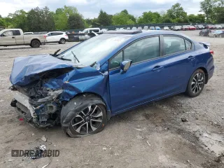 2015 Honda Civic EX z VIN 19XFB2F81FE058499, wystawiony jako Copart lot #55700965 z przebiegiem 106 410 mil mil oraz Czysty tytuł • Clean title. Historia ofert i sprzedaży dostępna na DreamBid. Obrazek 1.