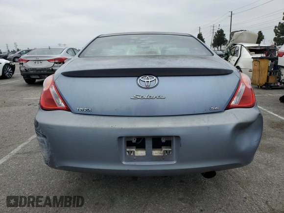 2005 Toyota Solara SE with VIN 4T1CE38P15U550983, listed as a Copart auction lot 50666005 with 156,666 mi miles and Salvage title. Bid and sale history available at DreamBid. Image 6.